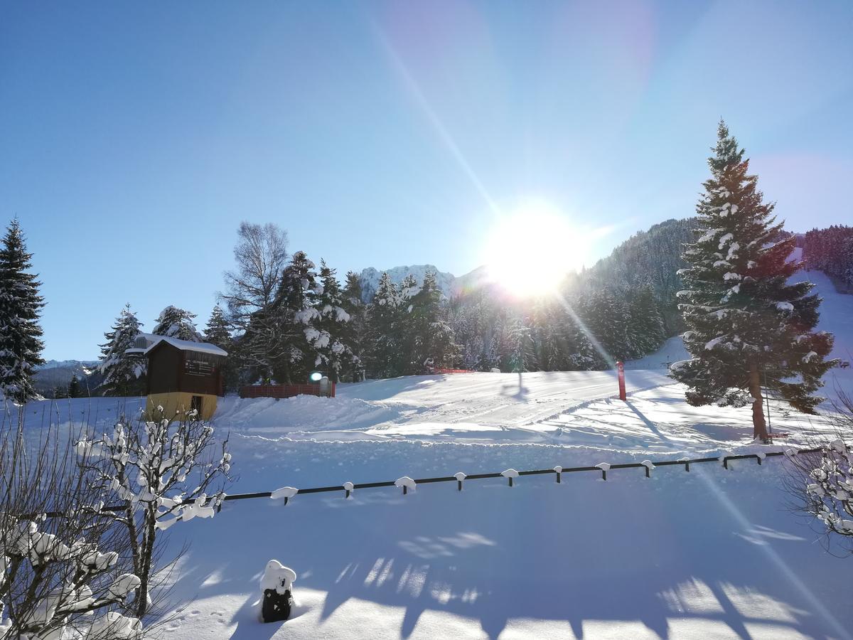 Romantic Chalet-Style Flat With Mountain View Torgon Esterno foto